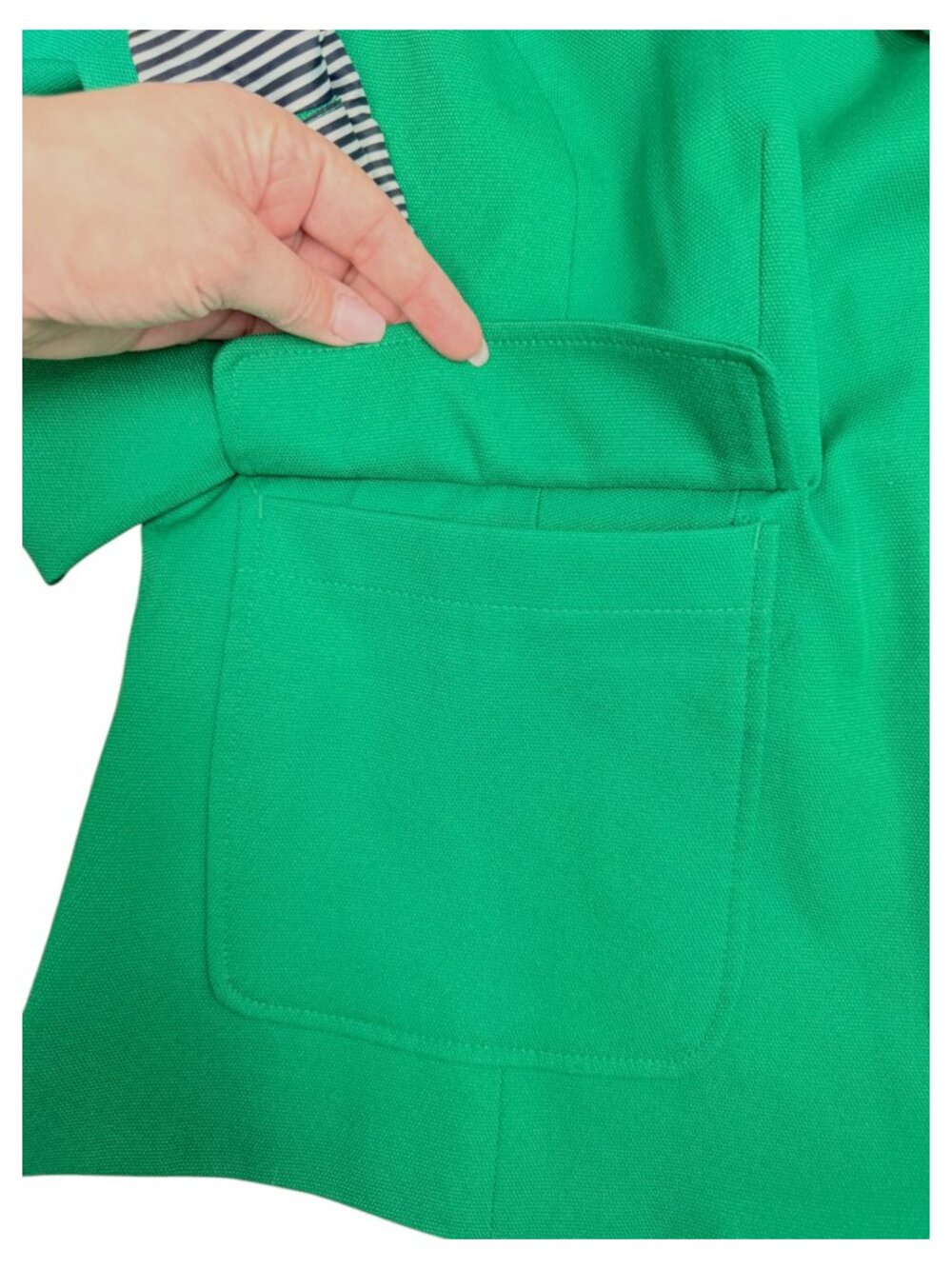ELOQUII Women's EUC Quinn Blazer in Kelly Green #4355 | Size 16 - Picture 5 of 11